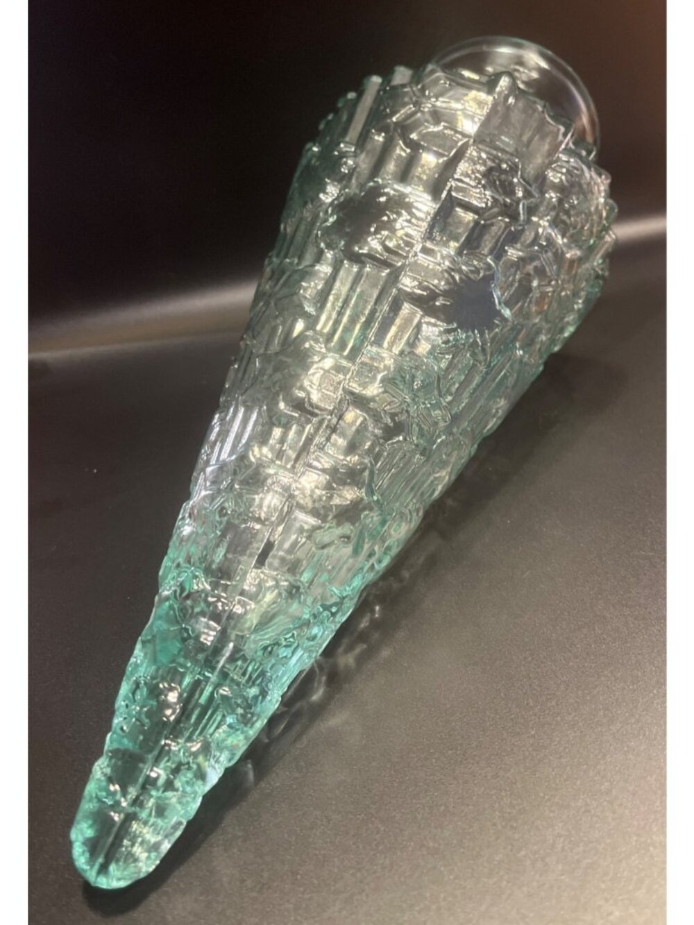 Vtg Mexican Artisan Made Vidrios San Miguel Recycled Glass Christmas Tree - Picture 5 of 5